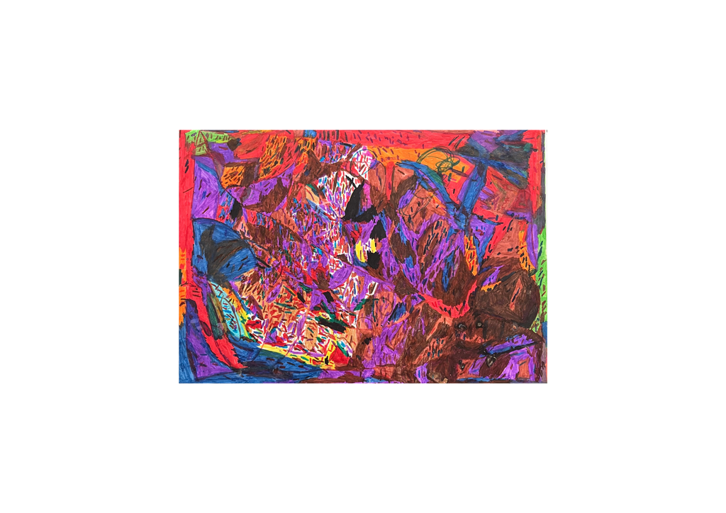 Purple, Brown, Blue
